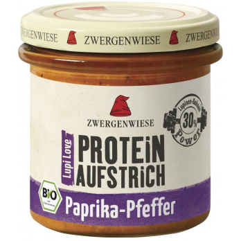 Proteinaufstrich Paprika-Pfeffer, Zwergenwiese,135g