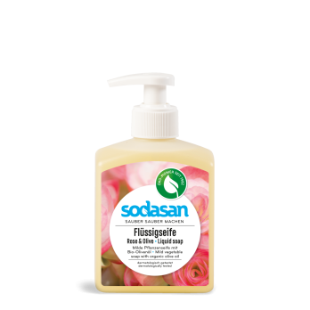 Flüssigseife Rose-Olive, Sodasan 300 ml
