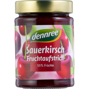 Sauerkirsche, Fruchtaufstrich, dennree, 340 g