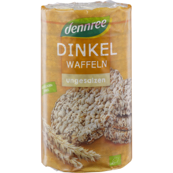 Dinkelwaffeln ungesalzen, 100 gr Packung