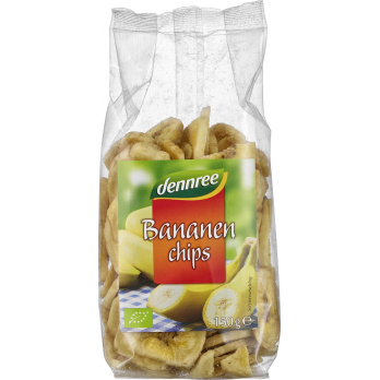 Bananenchips, 150 g, dennree