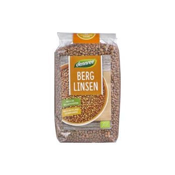 Berglinsen, Linsen braun , dennree 500 gr Packung