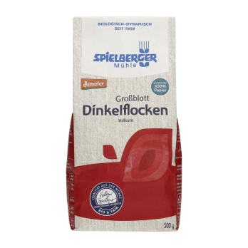 Dinkelflocken Großblatt, Spielberger, 500g