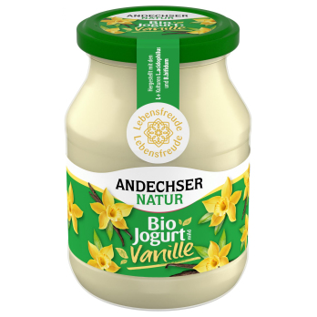 Joghurt Vanille, 500 g Glas