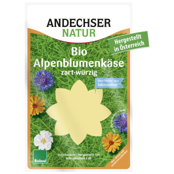 Alpenblumenkäse in Scheiben, 125 g Packung