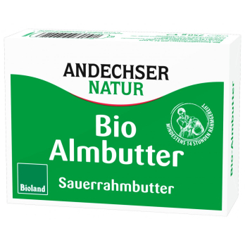 Butter Almbutter (Sauerrahm), Andechser