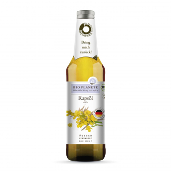Rapsöl, nativ; MW-Flasche Bio Planetè
