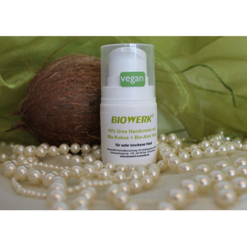 Handcreme 10 % Urea mit Bio-Kokos + Bio-Aloe Vera von Biowerk