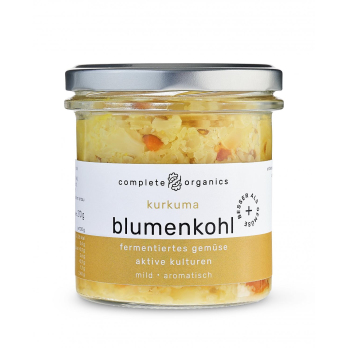 Blumenkohl, fermentiert von kurkuma  220 g Glas