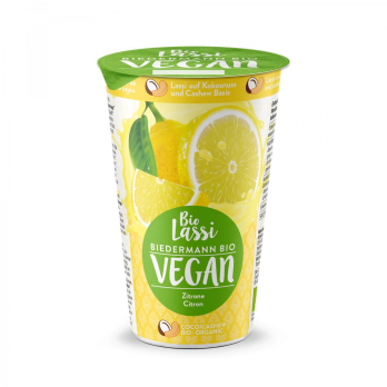 Lassi Zitrone vegan, Molkerei Biedermann