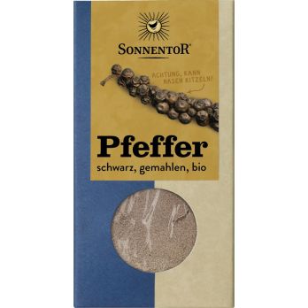 Pfeffer schwarz, gemahlen, Sonnentor