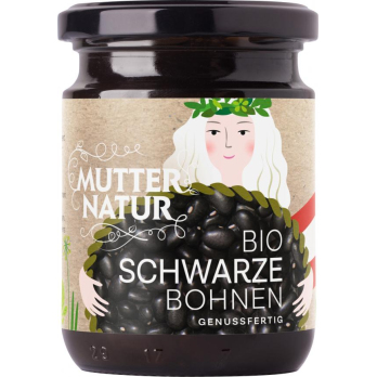 Schwarze Bohnen, 235 gr Glas (140 gr)